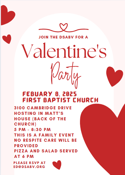 Valentine's Party, Feb 8 5p-8:30p